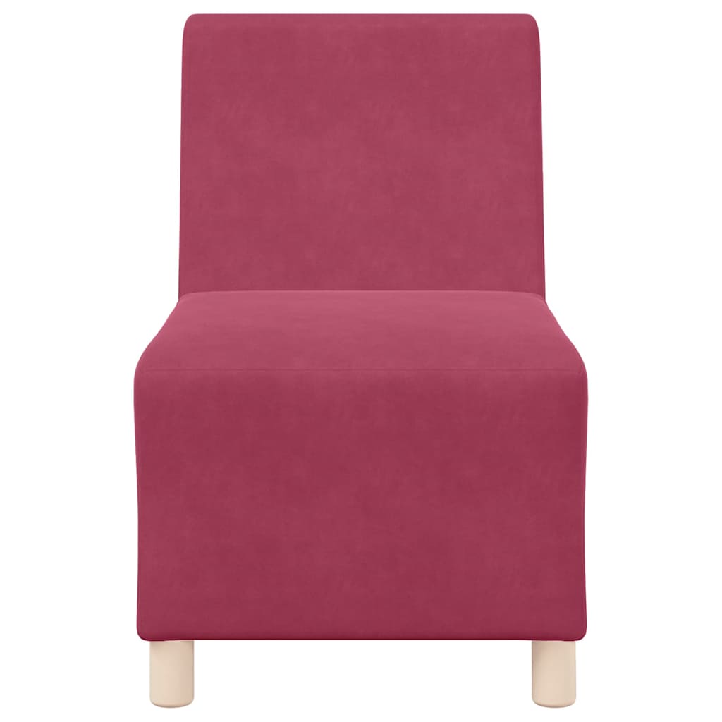 Scaune canapea 2 pcs bordo 55 x 74 x 82 cm Catifea GartenMobel Dekor