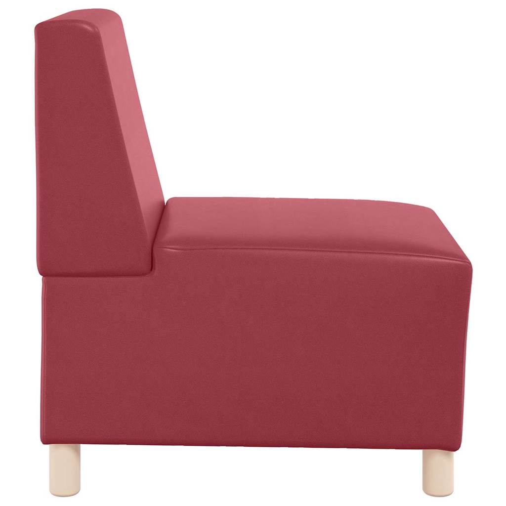 Scaune canapea 2 pcs bordo 55 x 74 x 82 cm Piele artificială GartenMobel Dekor