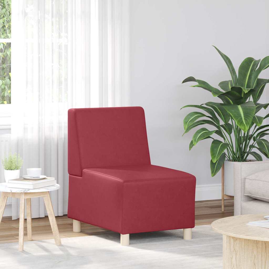 Scaune canapea 2 pcs bordo 55 x 74 x 82 cm Piele artificială GartenMobel Dekor