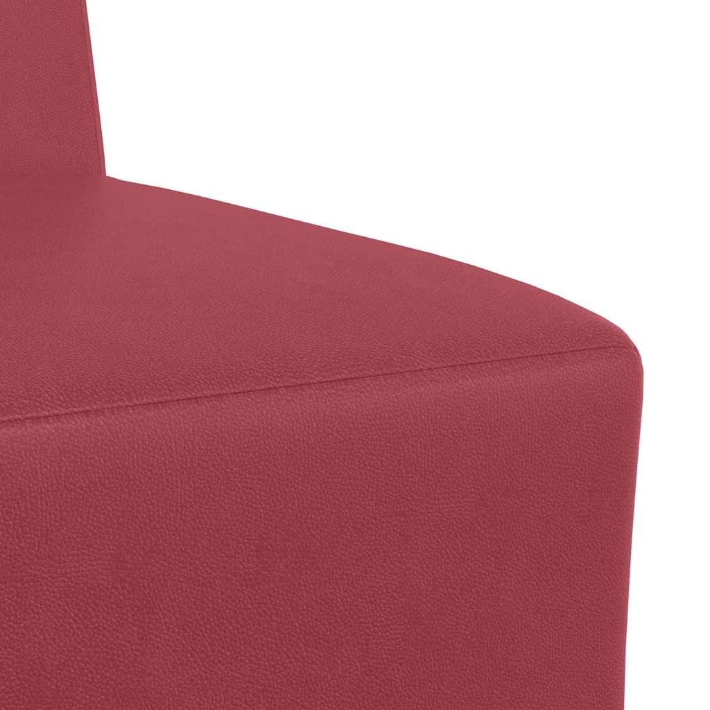 Scaune canapea 2 pcs bordo 55 x 74 x 82 cm Piele artificială GartenMobel Dekor
