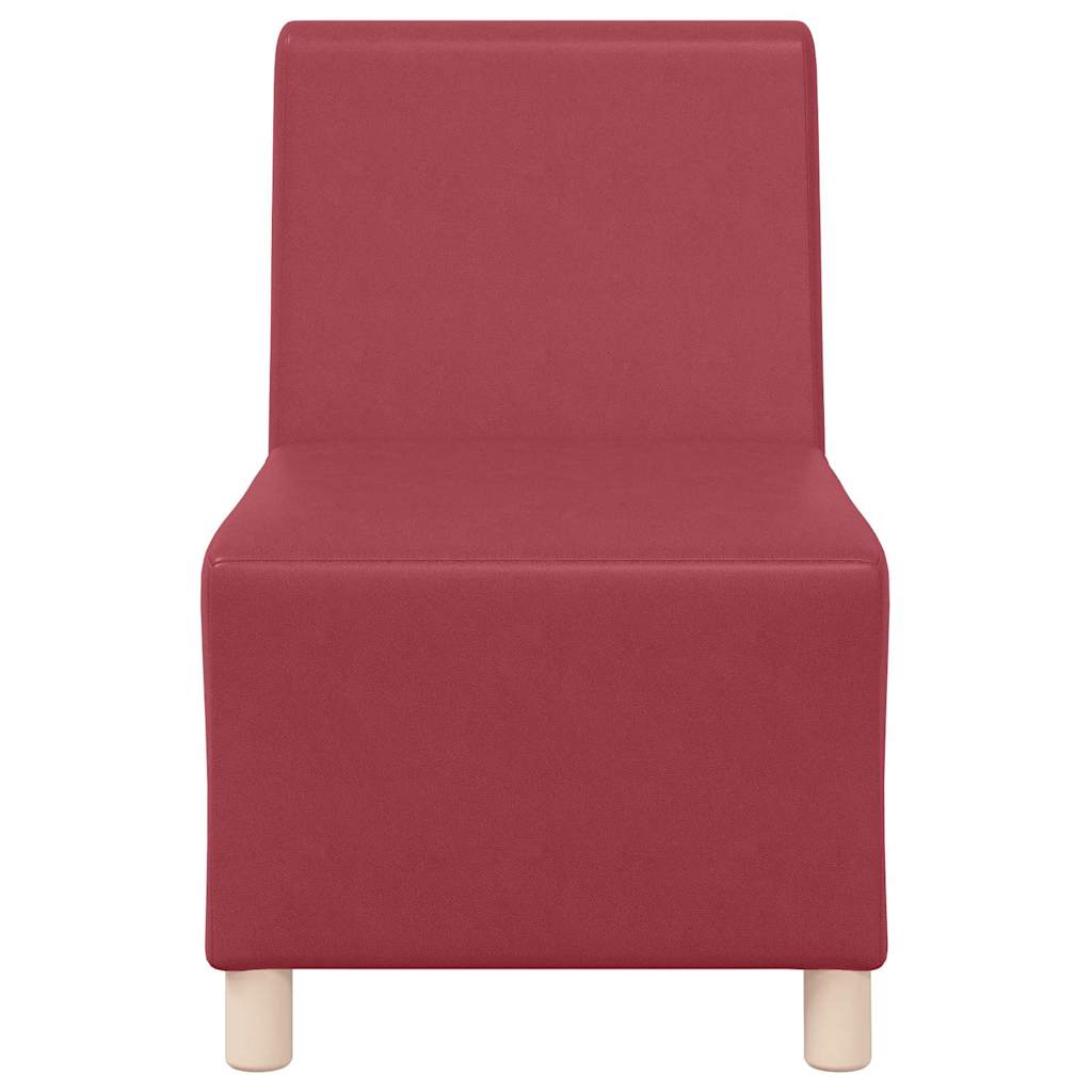 Scaune canapea 2 pcs bordo 55 x 74 x 82 cm Piele artificială GartenMobel Dekor