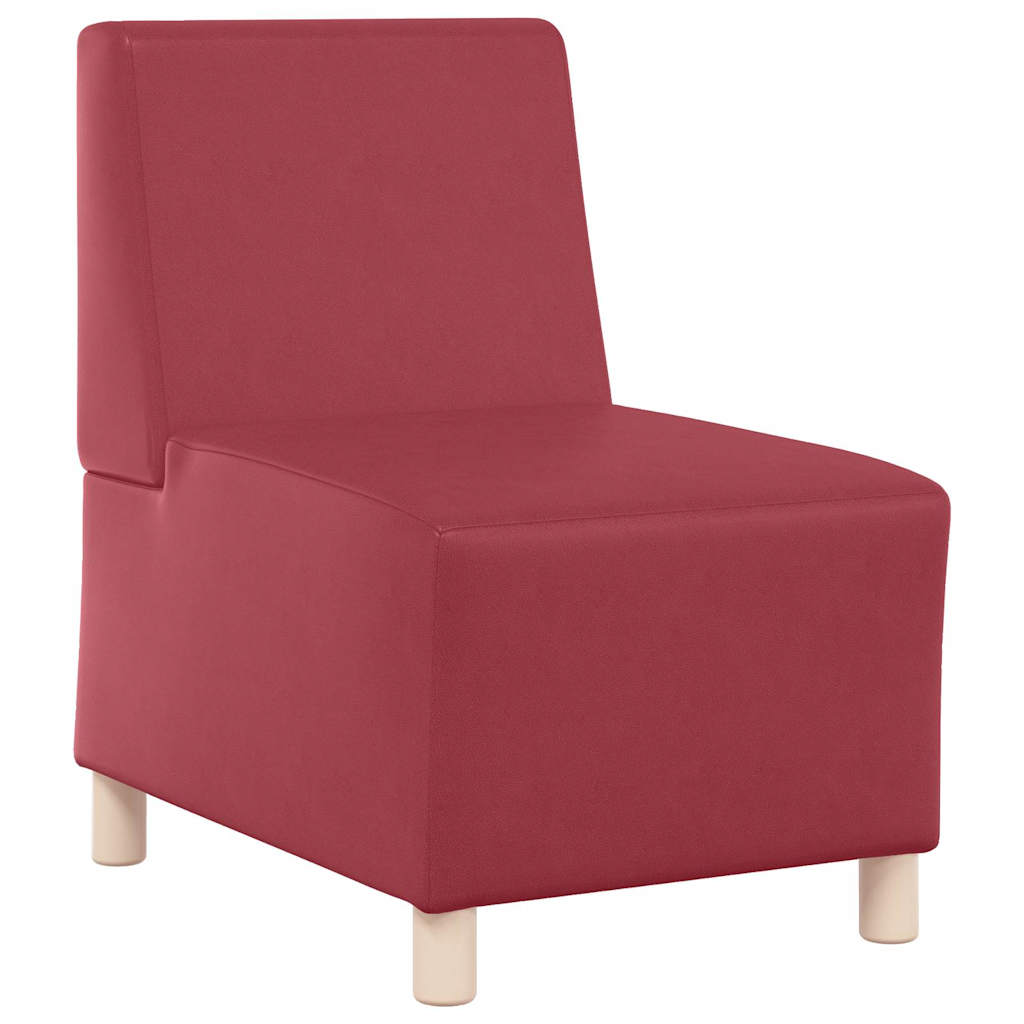 Scaune canapea 2 pcs bordo 55 x 74 x 82 cm Piele artificială GartenMobel Dekor