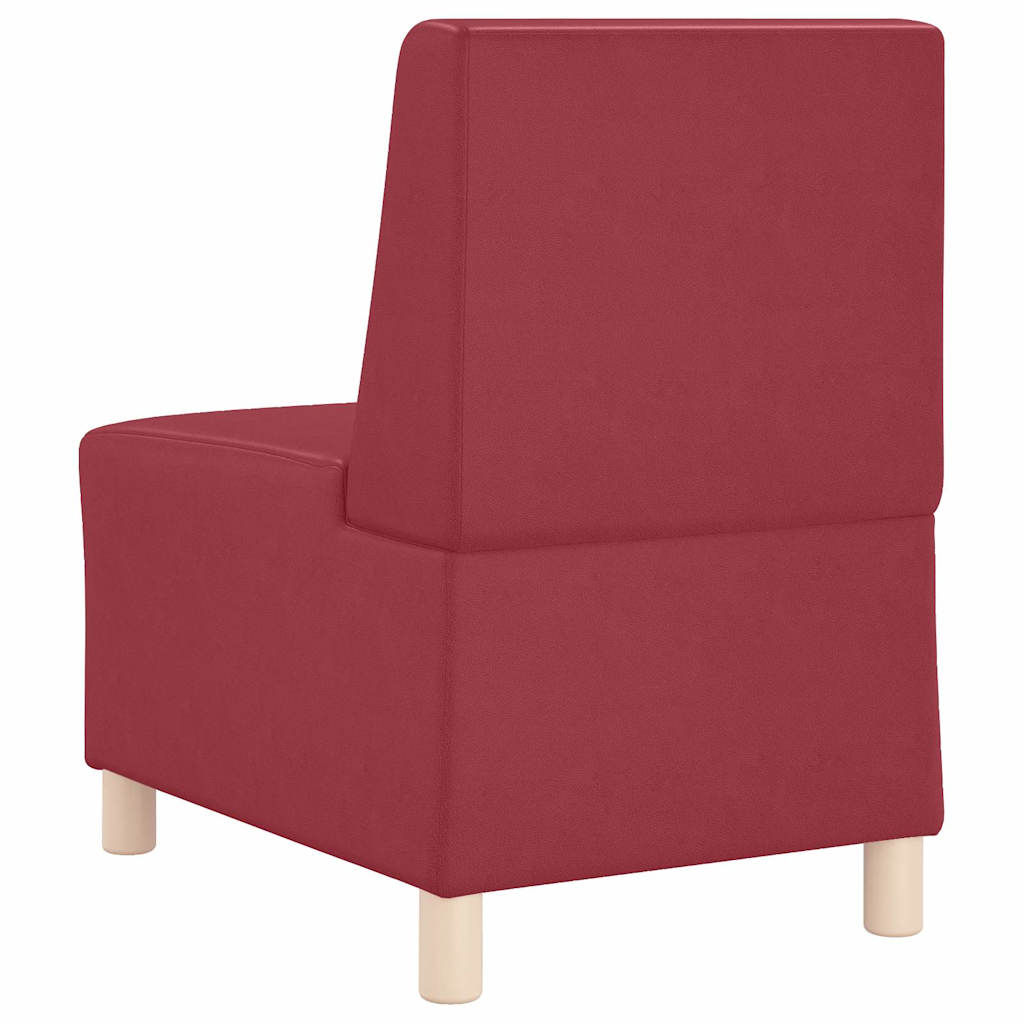 Scaune canapea 2 pcs bordo 55 x 74 x 82 cm Piele artificială GartenMobel Dekor