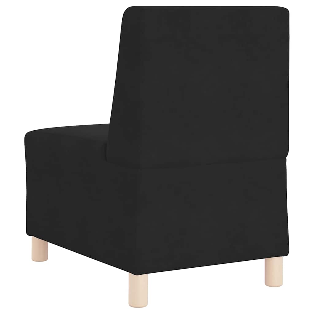 Scaune canapea 3 pcs Negru 55 x 74 x 82 cm Catifea GartenMobel Dekor