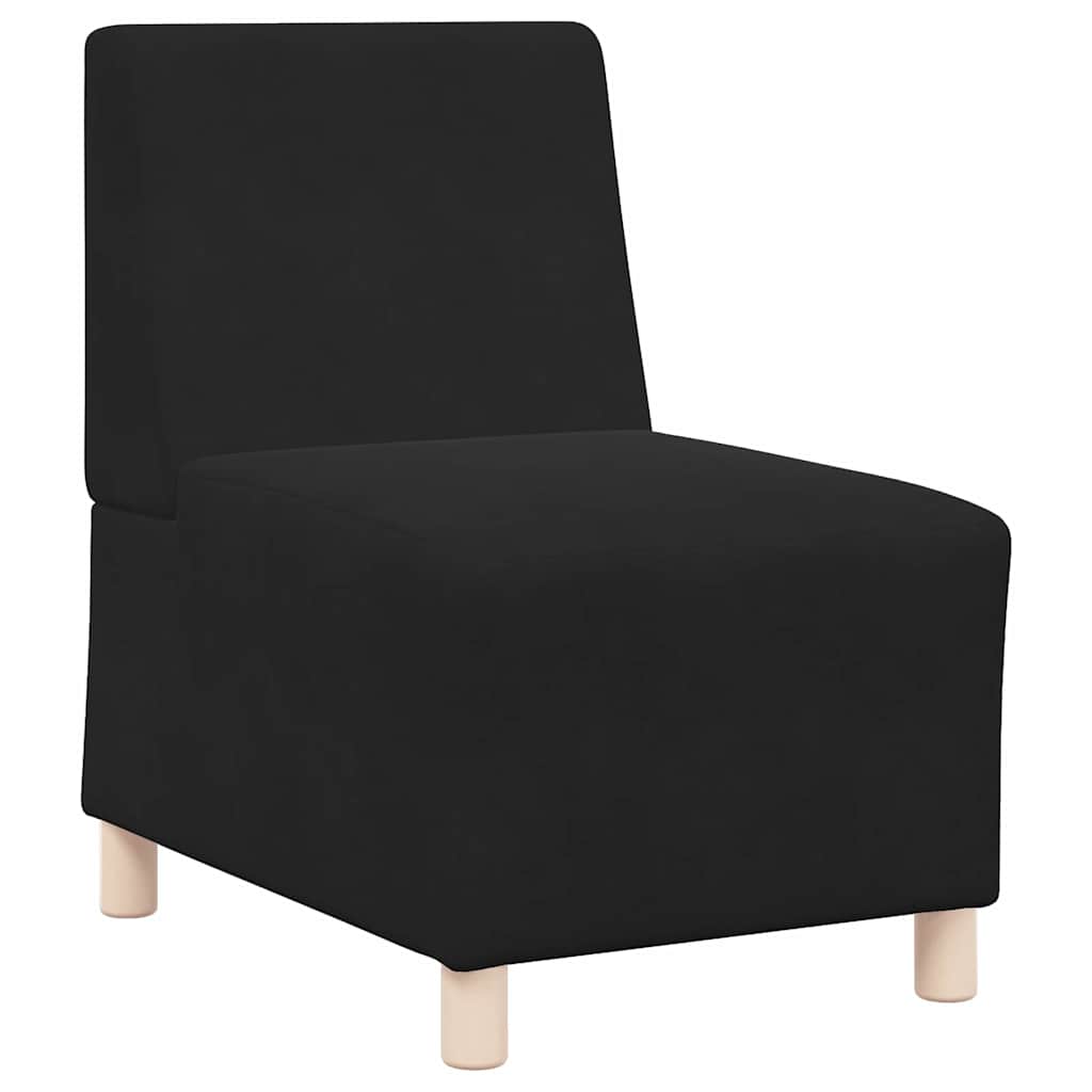 Scaune canapea 3 pcs Negru 55 x 74 x 82 cm Catifea GartenMobel Dekor