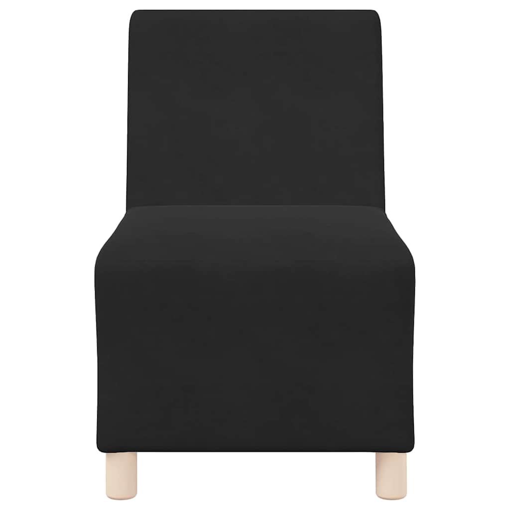 Scaune canapea 3 pcs Negru 55 x 74 x 82 cm Catifea GartenMobel Dekor
