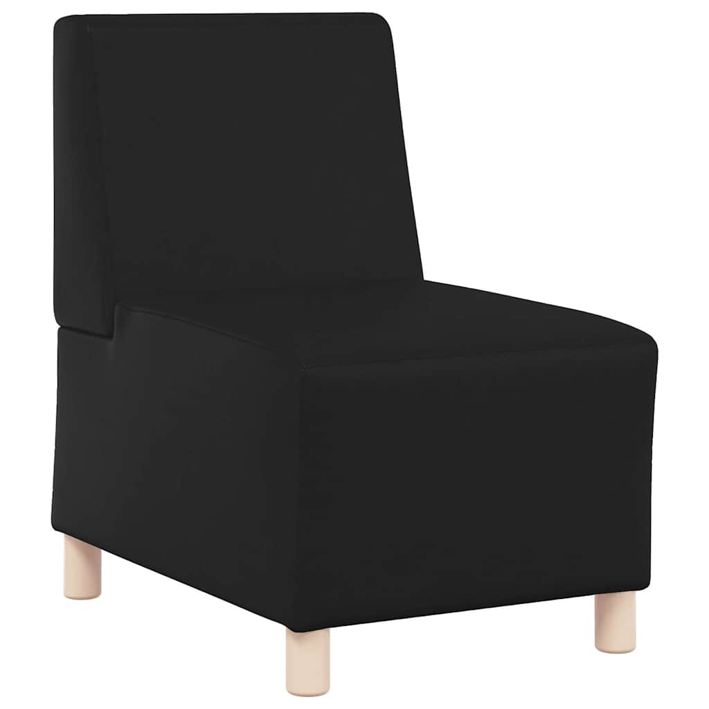 Scaune canapea 3 pcs Negru 55 x 74 x 82 cm Piele artificială GartenMobel Dekor