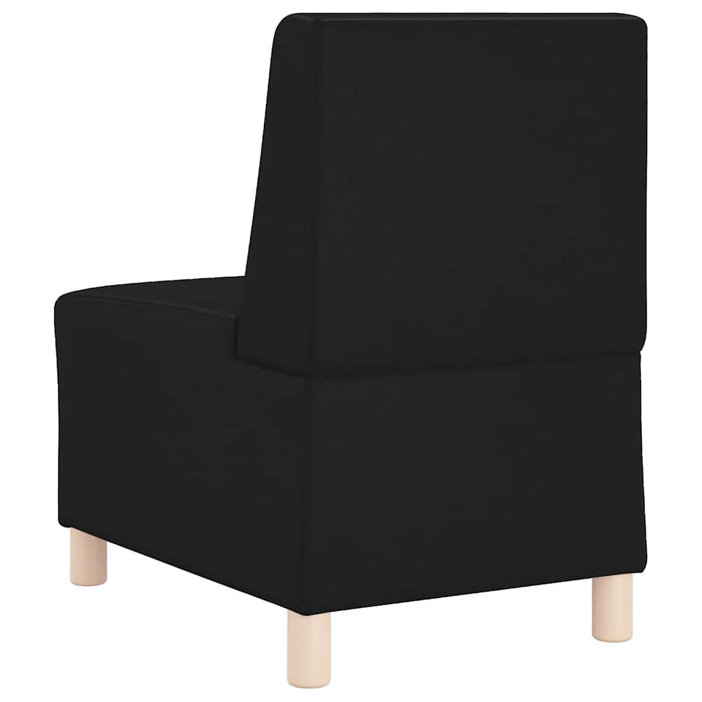 Scaune canapea 3 pcs Negru 55 x 74 x 82 cm Piele artificială GartenMobel Dekor
