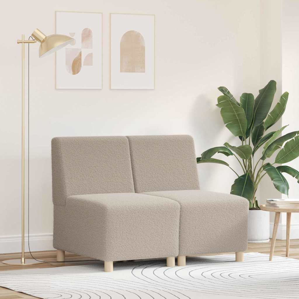 Sofa Chiar 2 pcs Gri deschis 55 x 74 x 82 cm GartenMobel Dekor
