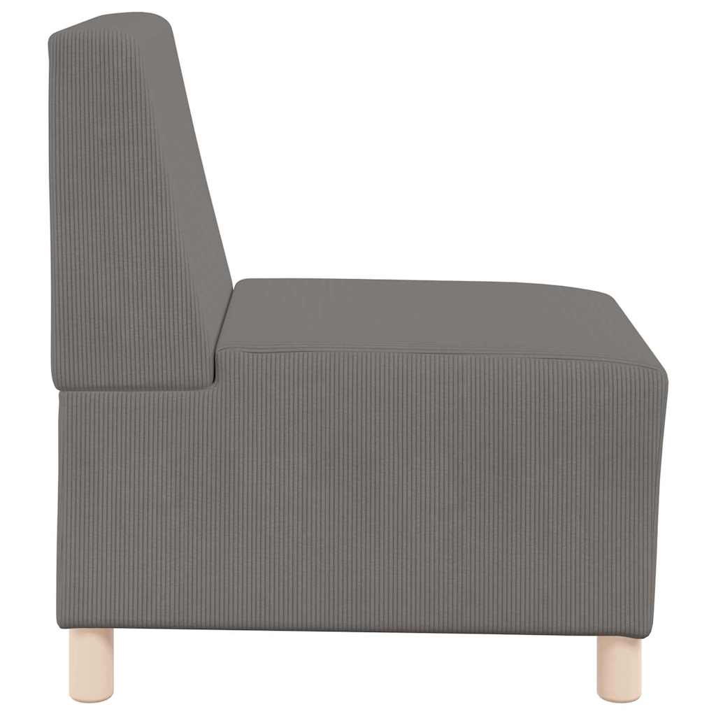 Sofa Chiar 2 pcs Gri deschis 55 x 74 x 82 cm GartenMobel Dekor