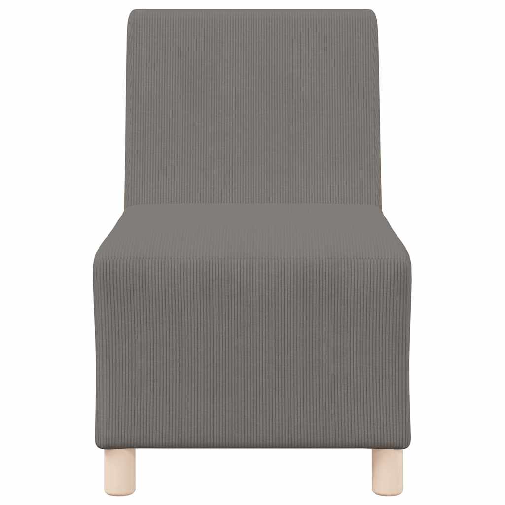 Sofa Chiar 2 pcs Gri deschis 55 x 74 x 82 cm GartenMobel Dekor
