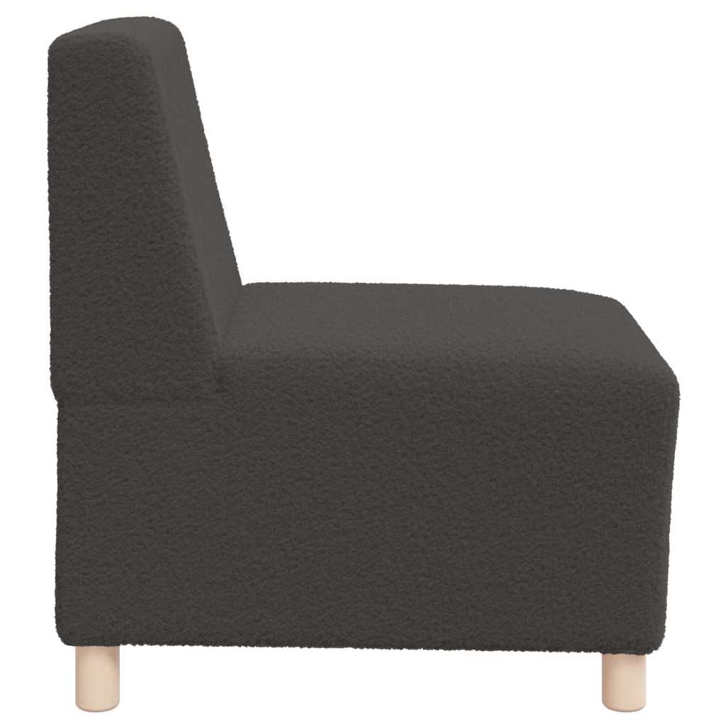 Sofa Chiar 2 pcs Gri închis 55 x 74 x 82 cm Țesătură de catifea GartenMobel Dekor