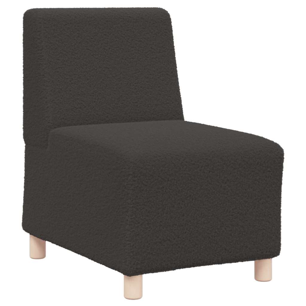 Sofa Chiar 2 pcs Gri închis 55 x 74 x 82 cm Țesătură de catifea GartenMobel Dekor