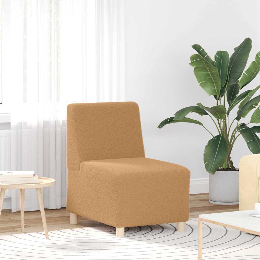 Sofa Chiar 3 pcs Bej 55 x 74 x 82 cm Țesătură de catifea GartenMobel Dekor
