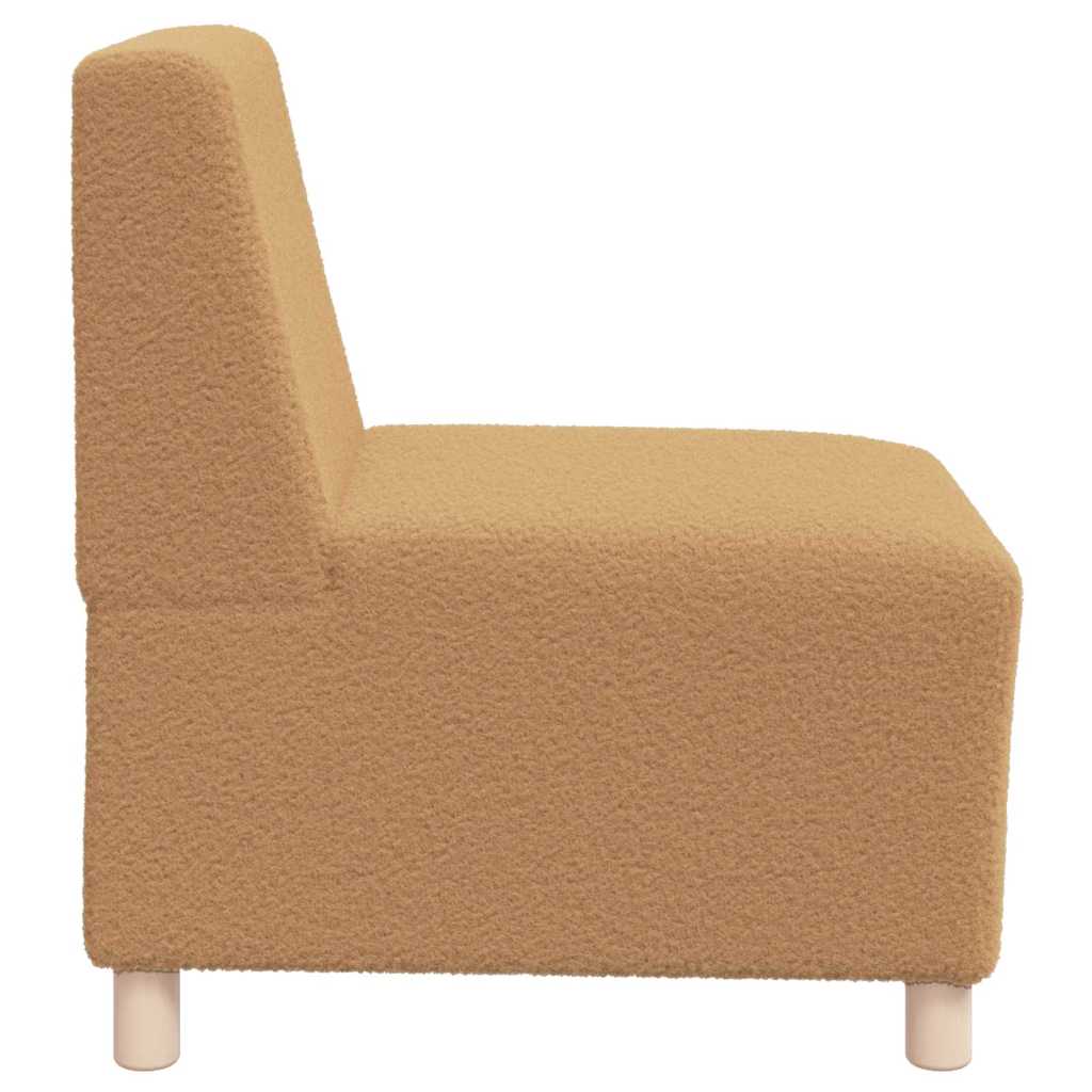 Sofa Chiar 3 pcs Bej 55 x 74 x 82 cm Țesătură de catifea GartenMobel Dekor