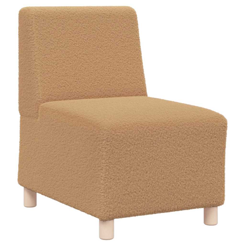 Sofa Chiar 3 pcs Bej 55 x 74 x 82 cm Țesătură de catifea GartenMobel Dekor