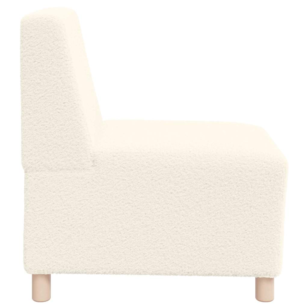 Sofa Chiar 3 pcs Crem 55 x 74 x 82 cm Țesătură de catifea GartenMobel Dekor