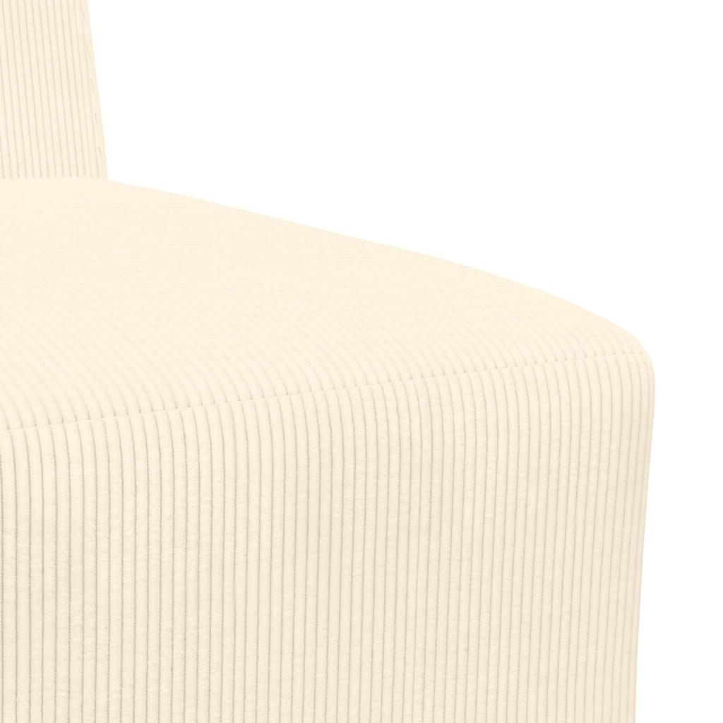 Sofa Chiar 3 pcs Crem 55 x 74 x 82 cm Țesătură de catifea GartenMobel Dekor