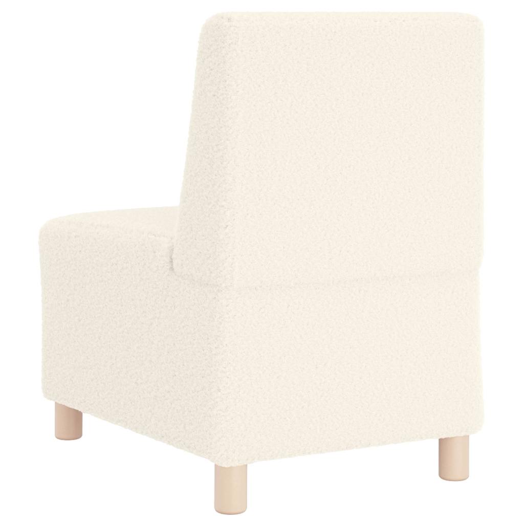 Sofa Chiar 3 pcs Crem 55 x 74 x 82 cm Țesătură de catifea GartenMobel Dekor