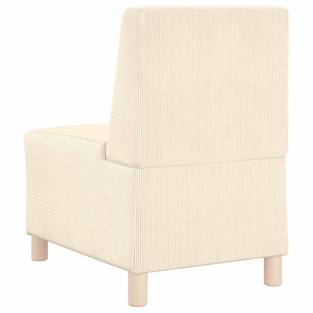 Sofa Chiar 3 pcs Crem 55 x 74 x 82 cm Țesătură de catifea GartenMobel Dekor