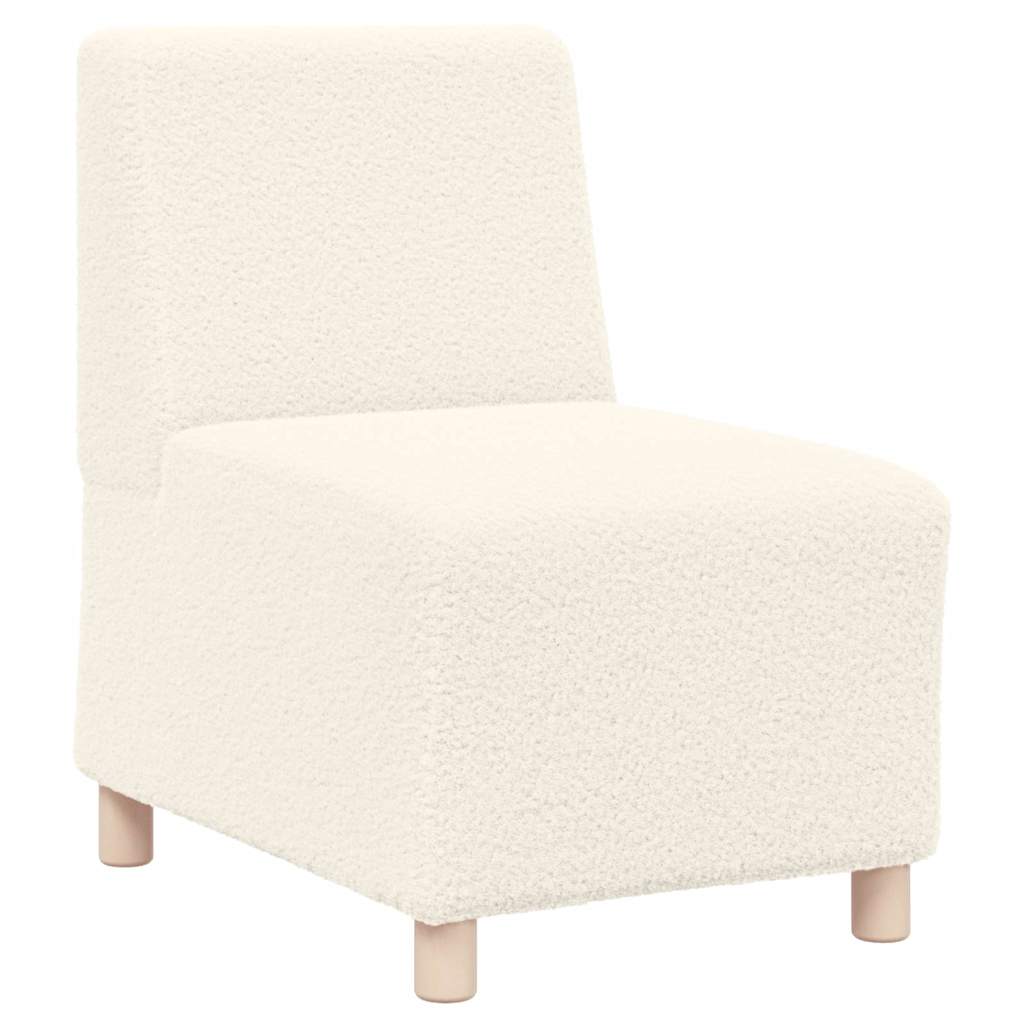 Sofa Chiar 3 pcs Crem 55 x 74 x 82 cm Țesătură de catifea GartenMobel Dekor