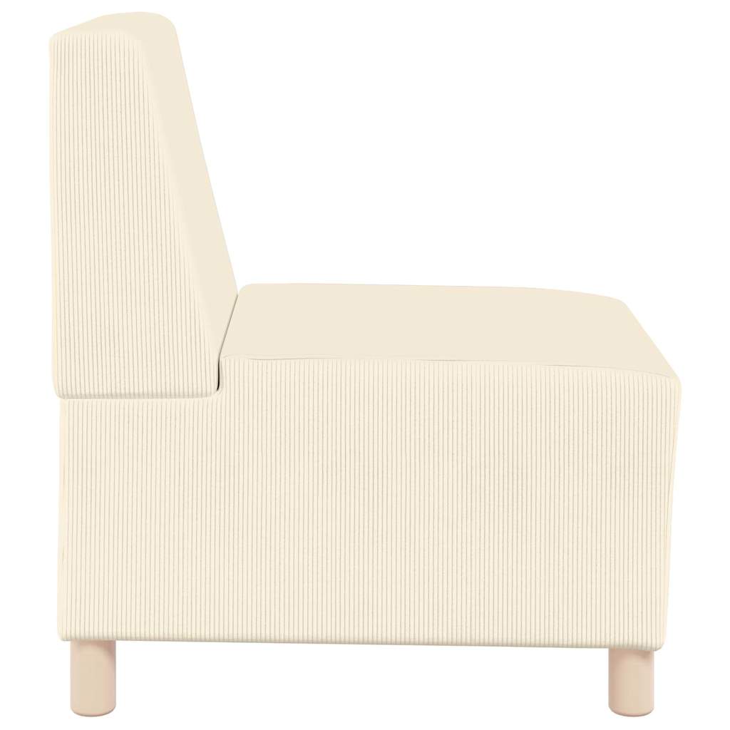 Sofa Chiar 3 pcs Crem 55 x 74 x 82 cm Țesătură de catifea GartenMobel Dekor