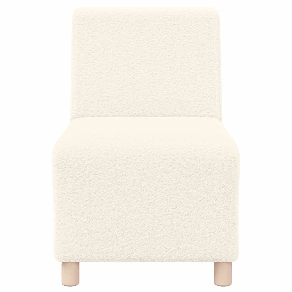 Sofa Chiar 3 pcs Crem 55 x 74 x 82 cm Țesătură de catifea GartenMobel Dekor