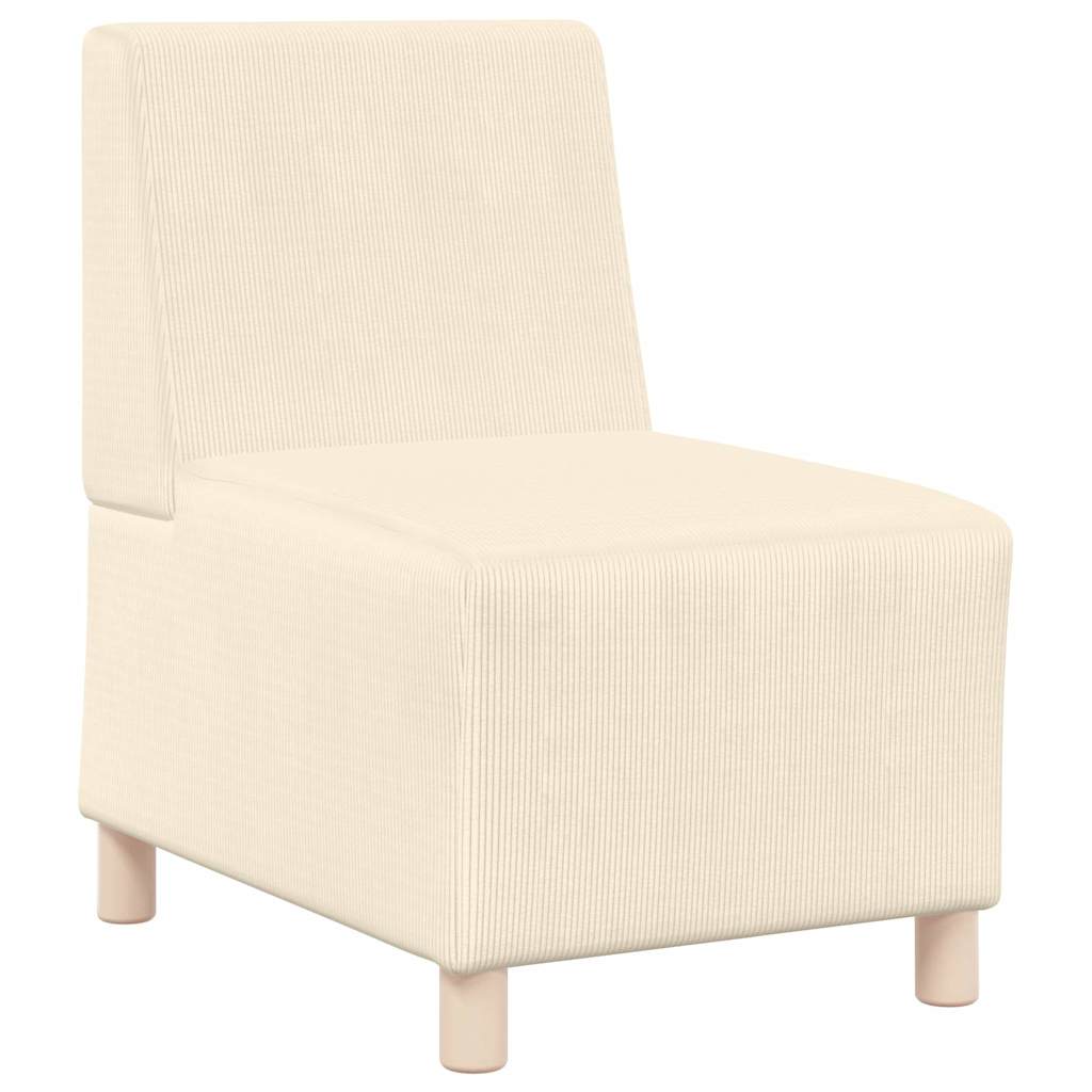 Sofa Chiar 3 pcs Crem 55 x 74 x 82 cm Țesătură de catifea GartenMobel Dekor