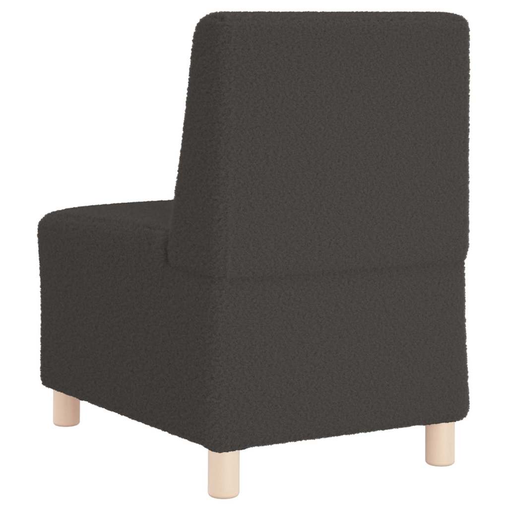 Sofa Chiar 3 pcs Gri închis 55 x 74 x 82 cm Țesătură de catifea GartenMobel Dekor