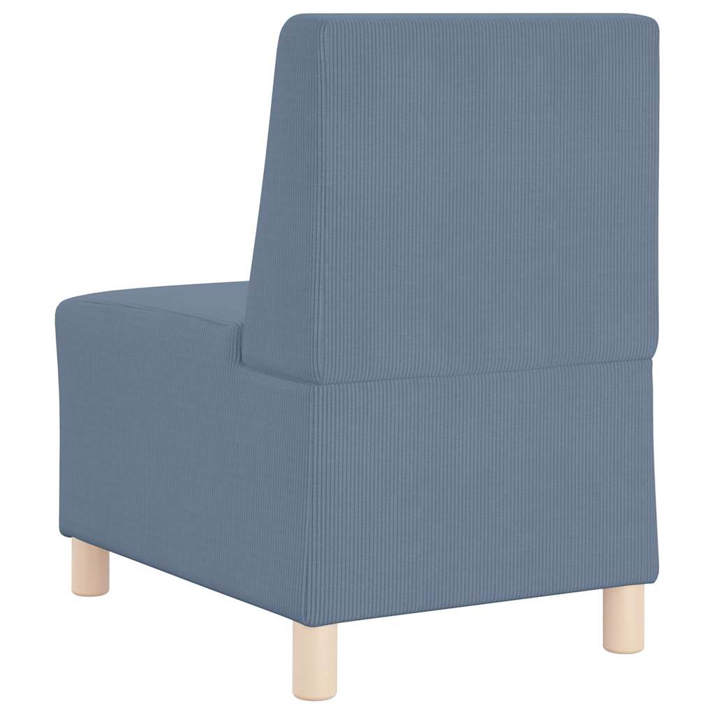 Sofa Chiar 3 pcs albastru 55 x 74 x 82 cm Țesătură de catifea GartenMobel Dekor