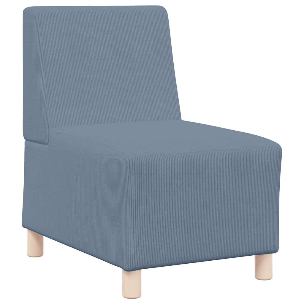 Sofa Chiar 3 pcs albastru 55 x 74 x 82 cm Țesătură de catifea GartenMobel Dekor