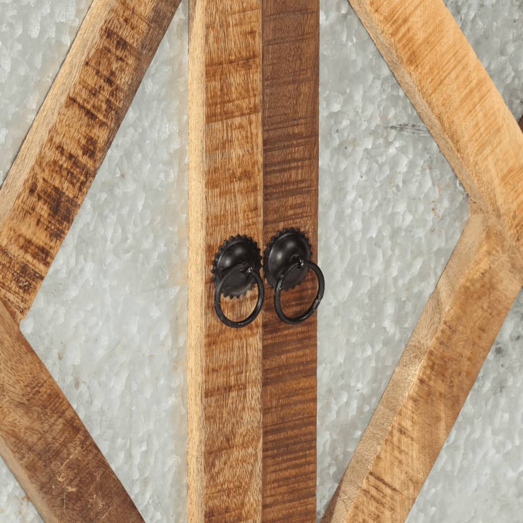 Dulap, 80x30x71 cm, lemn masiv de mango brut și metal GartenMobel Dekor