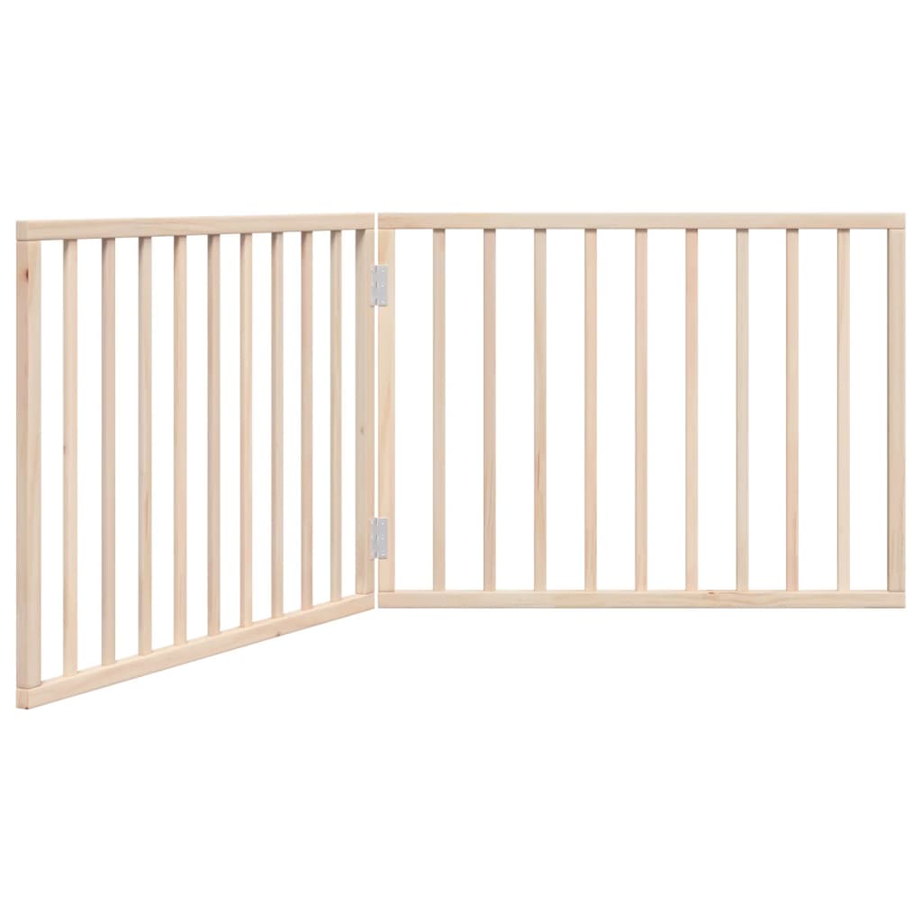 Poartă pentru câini pliabilă, 2 panouri, 160 cm, lemn de plop GartenMobel Dekor
