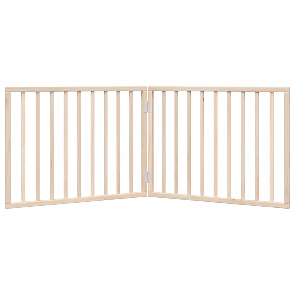 Poartă pentru câini pliabilă, 2 panouri, 160 cm, lemn de plop GartenMobel Dekor