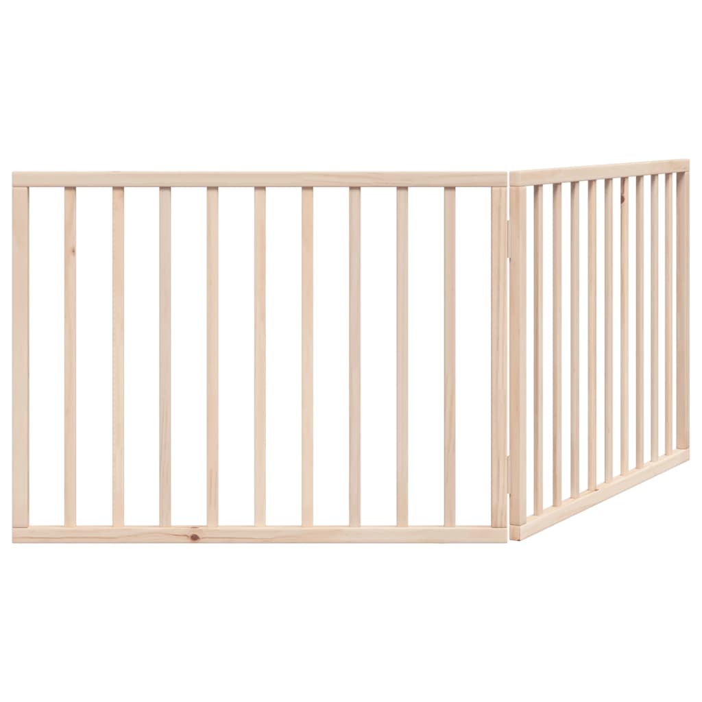 Poartă pentru câini pliabilă, 2 panouri, 160 cm, lemn de plop GartenMobel Dekor