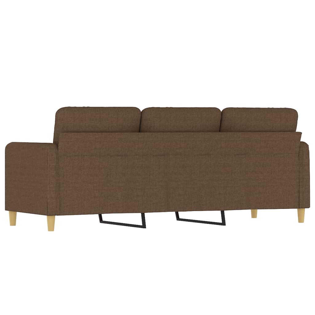 Canapea cu 3 locuri, maro, 180 cm, material textil GartenMobel Dekor