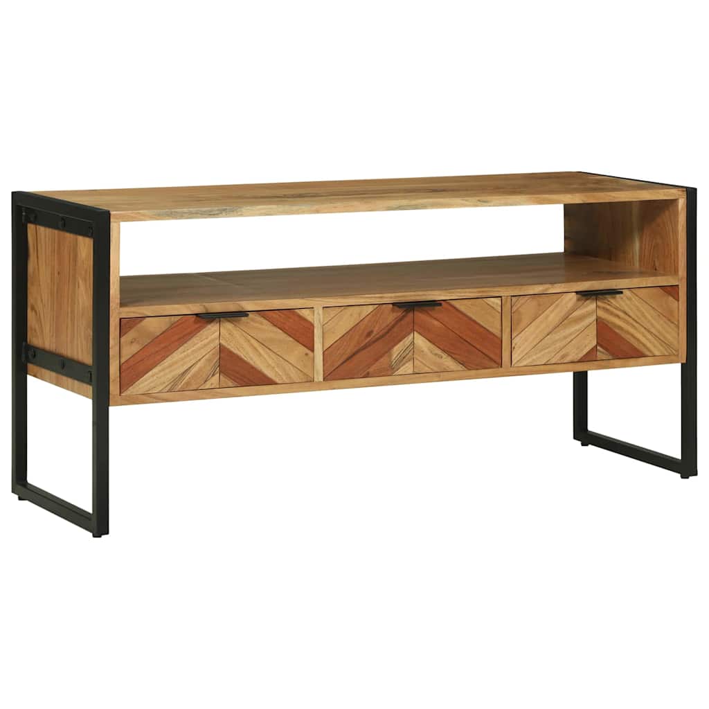 Cabinet TV 100x35x50 cm Lemn masiv de acacia GartenMobel Dekor