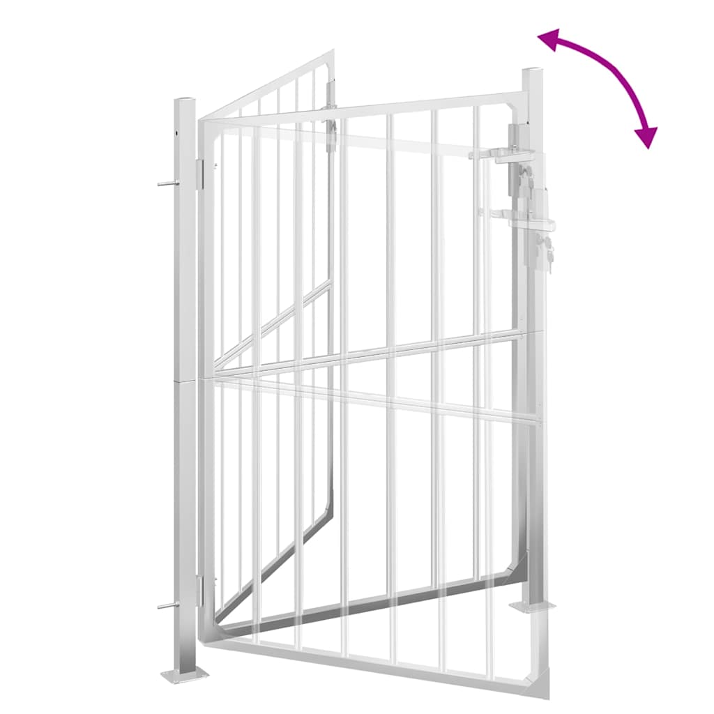 Poartă de grădină, 85x145 cm, oțel inoxidabil GartenMobel Dekor