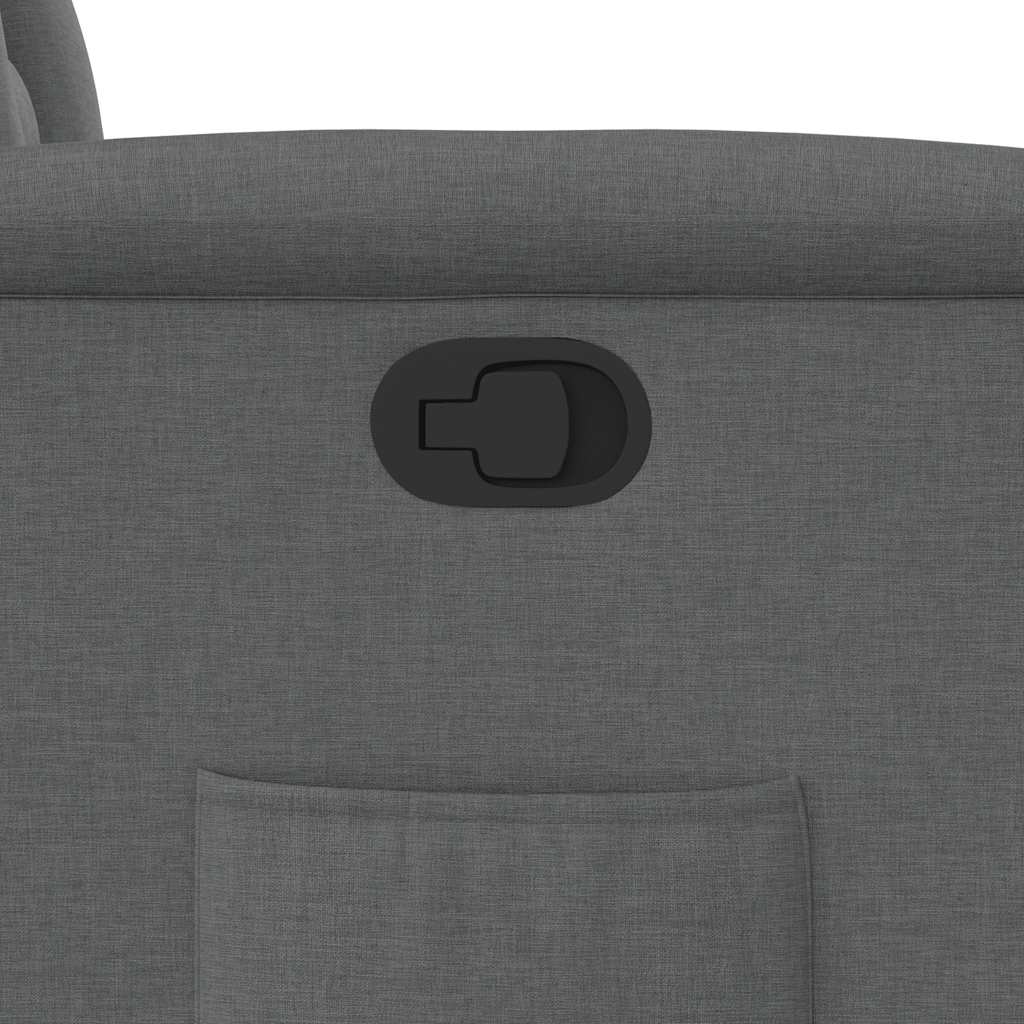 Fotoliu rabatabil, gri închis, material textil GartenMobel Dekor