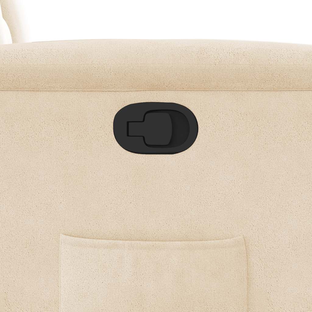 Fotoliu rabatabil, bej, microfibră GartenMobel Dekor