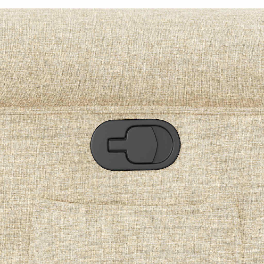 Fotoliu rabatabil, crem, material textil GartenMobel Dekor