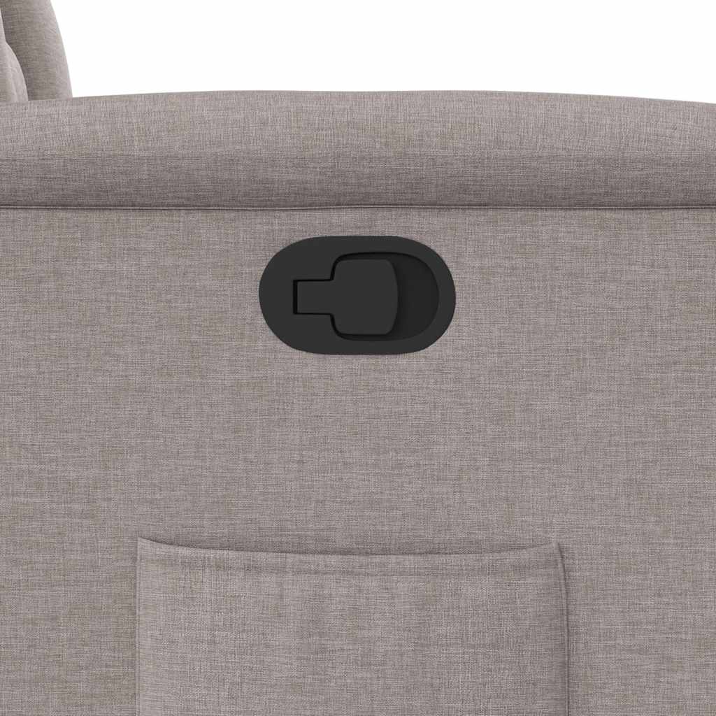 Fotoliu rabatabil, gri taupe, material textil GartenMobel Dekor