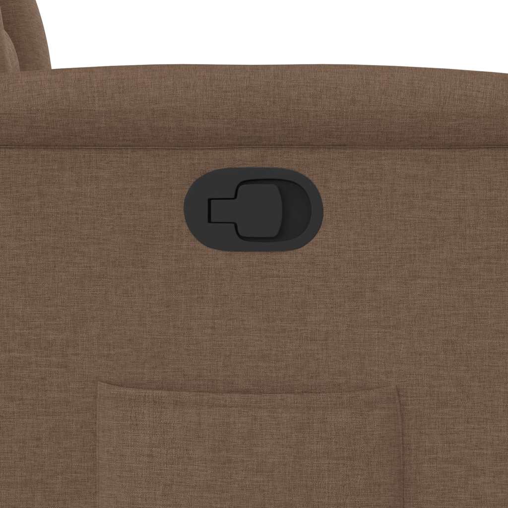 Fotoliu rabatabil, maro, material textil GartenMobel Dekor