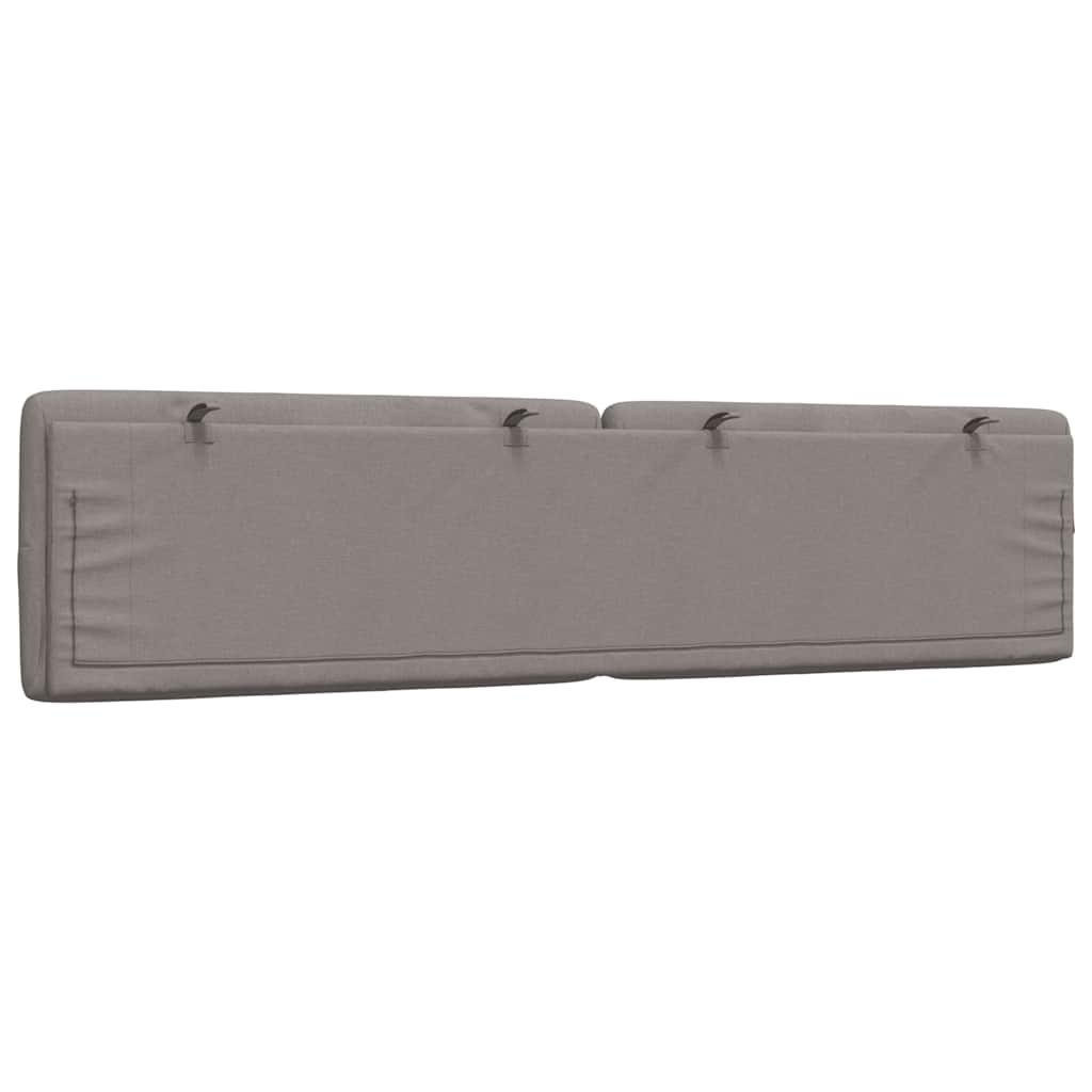 Pernă pentru tăblie de pat, gri taupe, 200 cm, material textil GartenMobel Dekor