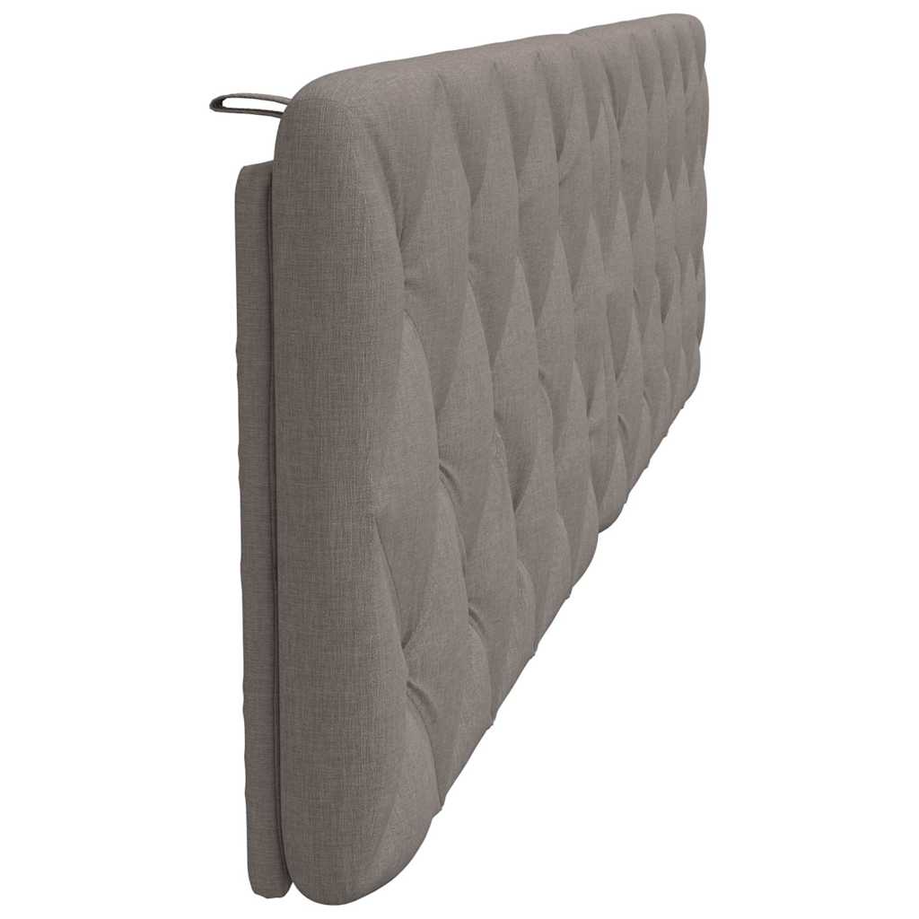 Pernă pentru tăblie de pat, gri taupe, 200 cm, material textil GartenMobel Dekor