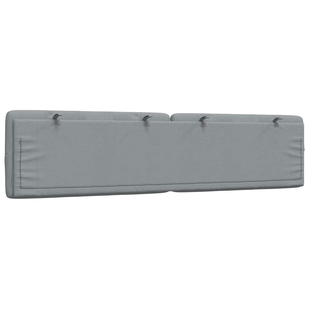 Pernă tăblie de pat, gri deschis, 200 cm, material textil GartenMobel Dekor