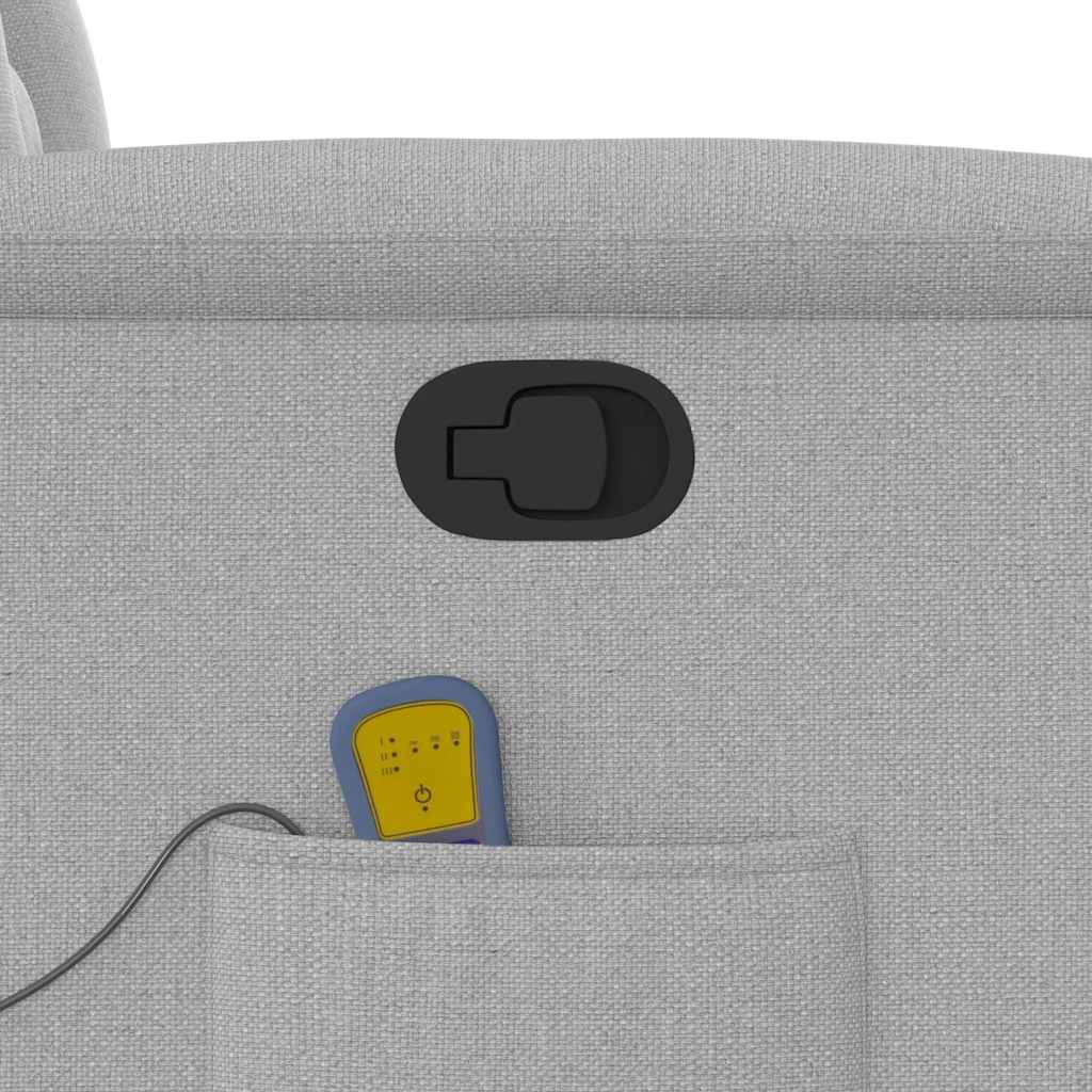 Scaun de masaj cu țesătură gri nor GartenMobel Dekor