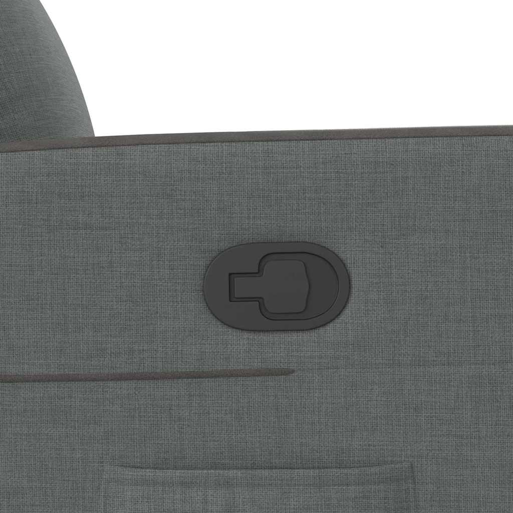 Fotoliu rabatabil, gri închis, material textil GartenMobel Dekor