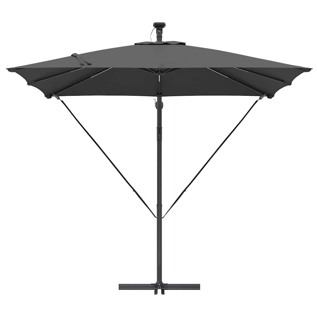 Parasol banana cu brațe cu blocare Antracit 249 x 249 x 250 cm GartenMobel Dekor