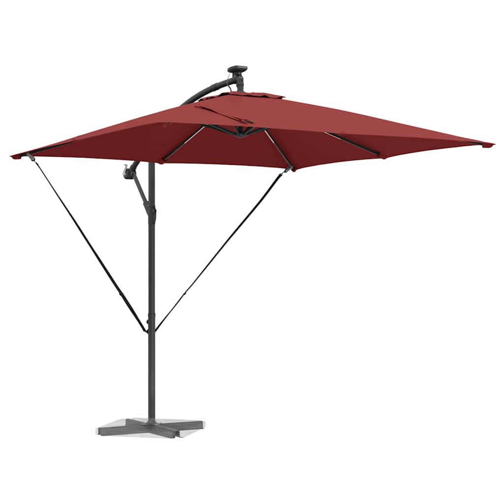 Parasol banana cu brațe cu blocare Terracota 249 x 249 x 250 cm GartenMobel Dekor